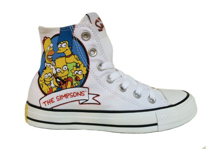 Кеды Converse (конверс) The Simpsons Chuck Taylor All Star 146809 с принтом