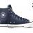 Зимние Кожаные кеды Converse Chuck Taylor All Star 149465 тёмно-синие