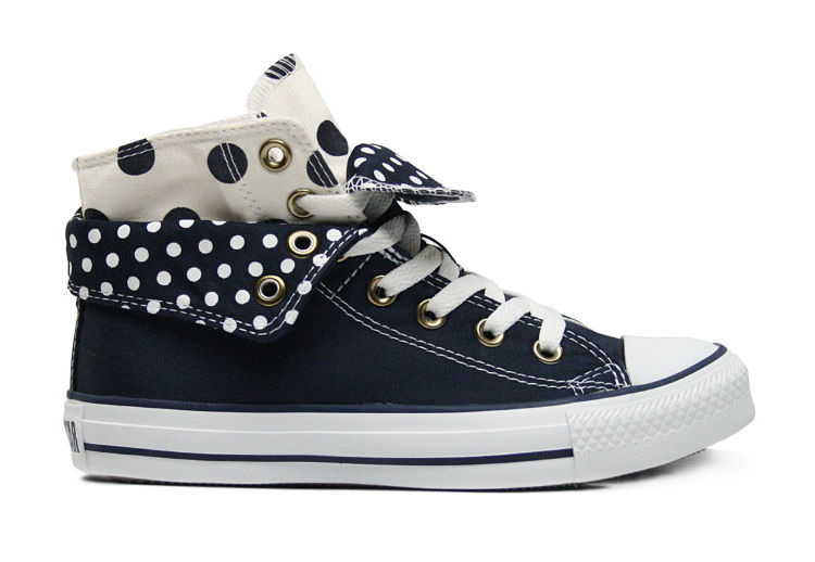 Женские кеды Converse (конверс) All Star Two Fold 530044 сине-белые
