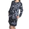 Платье женское Converse Smoke Print Long Sleeve Dress 10005740001  черное