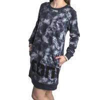 Платье женское Converse Smoke Print Long Sleeve Dress 10005740001  черное