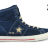 Кожаные кеды Converse (конверс) One Star 125283 синие