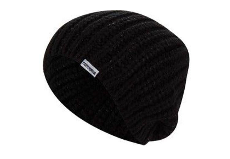 Шапка Converse Metallic Coated Beanie 527772 черная