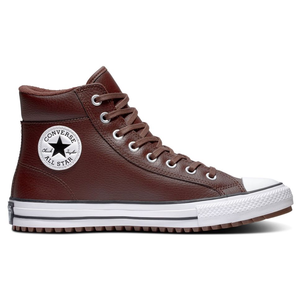 Кеды Converse Chuck Taylor All Star Boot Pc 168868 кожаные высокие  коричневые — купить конверсы за 8 490 руб. с доставкой по России
