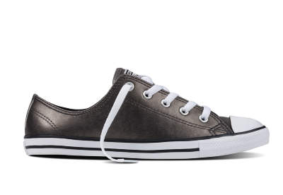 Converse dainty cuir noir discount