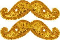 Аксессуары для кед крылья усы Coldwater Canyon Gold Sparkle Lace 11712 золотые