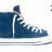 Зимние кожаные кеды Converse (конверс) Star Player EV 139699 синие