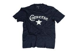 Мужская футболка converse (конверс) AMT SS BASIC A STAR CRW T чернильная