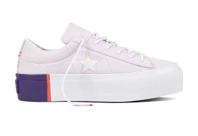 Converse one star shop platform suede