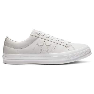 Converse one star ox white leather clearance