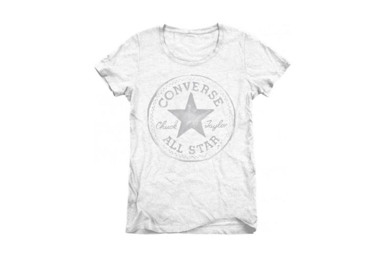 Женская футболка Converse (конверс) AWT CORE CP SIG CREW TEE 09937C102 белая