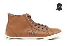 Кожаные кеды Converse (конверс) One Star Lo Pro Mid 125304 коричневые