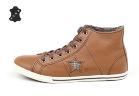Кожаные кеды Converse (конверс) One Star Lo Pro Mid 125304 коричневые