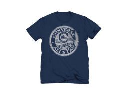 Мужская футболка converse (конверс) AMT CONVERSE OLD SCHOOL PKT TEE 10386C410 синяя