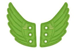Аксессуары для кед крылья LACE Shwings ROSSMORE 10210 неон зелёные