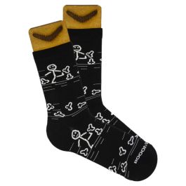 Носки женские BOOOMERANGS Осень G0138 (34-39) хлопковые черные