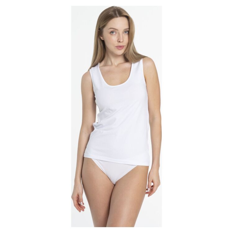 Майка женская Pierre Cardin на широких бретельках PC15014T-Shirt  белая