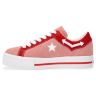 Кеды женские Converse One Star Platform Ox Pink Icing/Tomato 563730 низкие кожаные