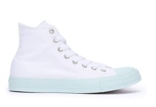 converse blanche semelle bleu