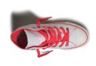 Женские кеды Сonverse (конверс) Chuck Taylor All Star 114072 белые/неон розовый