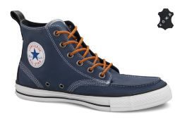 Кожаные кеды Converse (конверс) Chuck Taylor Classic Boot 125646 синие