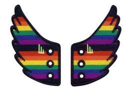 Аксессуары для кед крылья Pride Flag Lace 11016 разноцветные