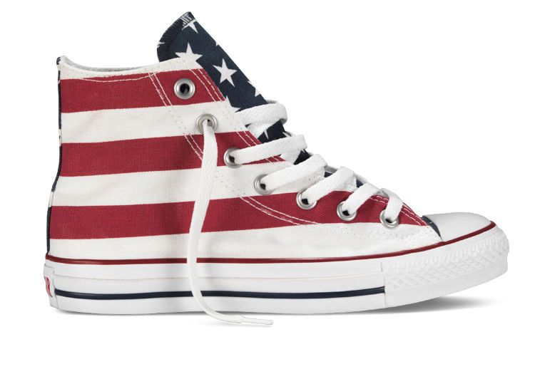Кеды Converse с дизайном американского флага отлично подойдут тем