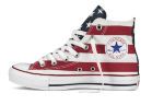 (УЦЕНКА) Кеды Converse (конверс) Chuck Taylor All Star M8437 с американским флагом