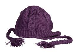 Женская шапка Converse (конверс) Toque All Ears фиолетовая