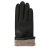 Перчатки женские Fabretti 18Gl21-1 кожаные черные