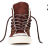 Зимние кожаные кеды Converse (конверс) Chuck Taylor All Star 549597 коричневые