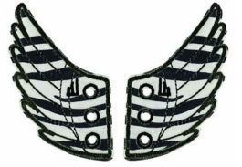 Аксессуары для кед крылья Converse Safari Zebra Lace 10319 белый