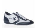 Кожаные кроссовки Converse (конверс) Nylon Trainer 75 121829 синие/белые