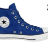 Кожаные кеды Converse (конверс) Chuck Taylor All Star 140021 ярко-синие