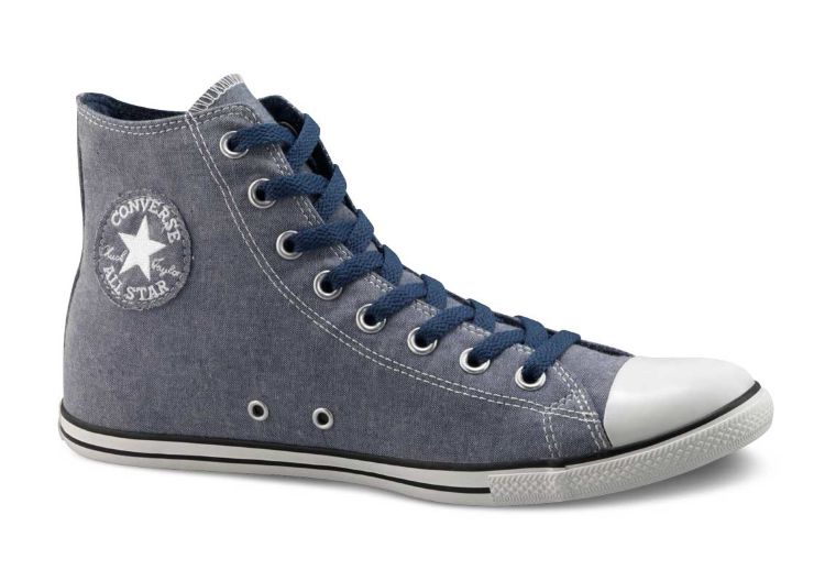 Кеды Converse (конверс) All Star Chambray Slim 121945 голубые/ джинсовые