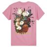 Футболка женская Converse Floral Basketball Relaxed Tee 10008393650 с коротким рукавом розовая