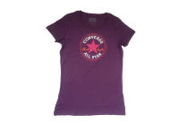 Женская футболка Converse (конверс) AWT W1 TRI 06930C551 фиолетовая