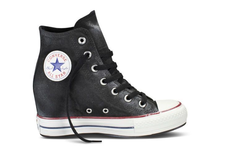 Женские  кеды Converse (конверс) Chuck Taylor All Star Platform Plus 545037 черные